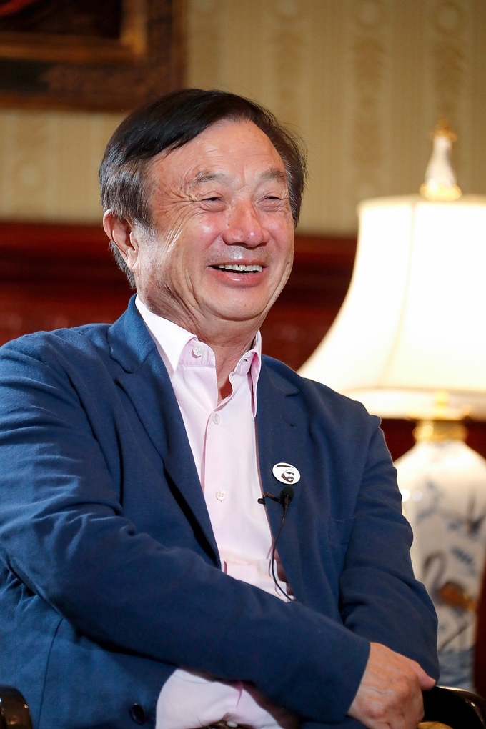 런정페이 화웨이 창업자(사진=화웨이 홈페이지)